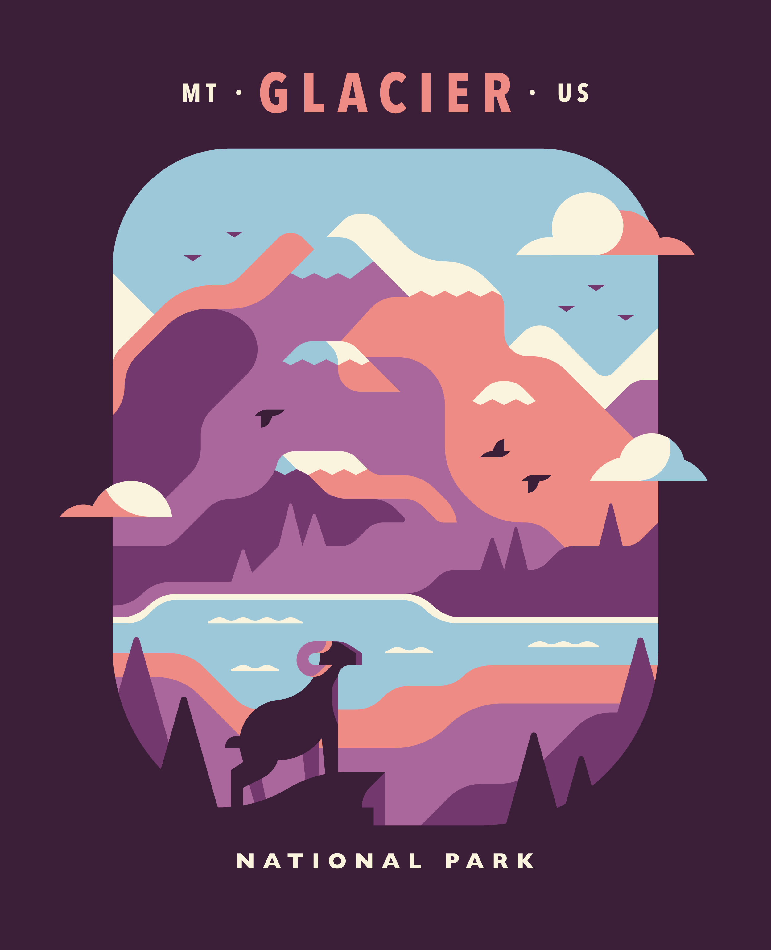 National Parks Matt Anderson Design Illustration