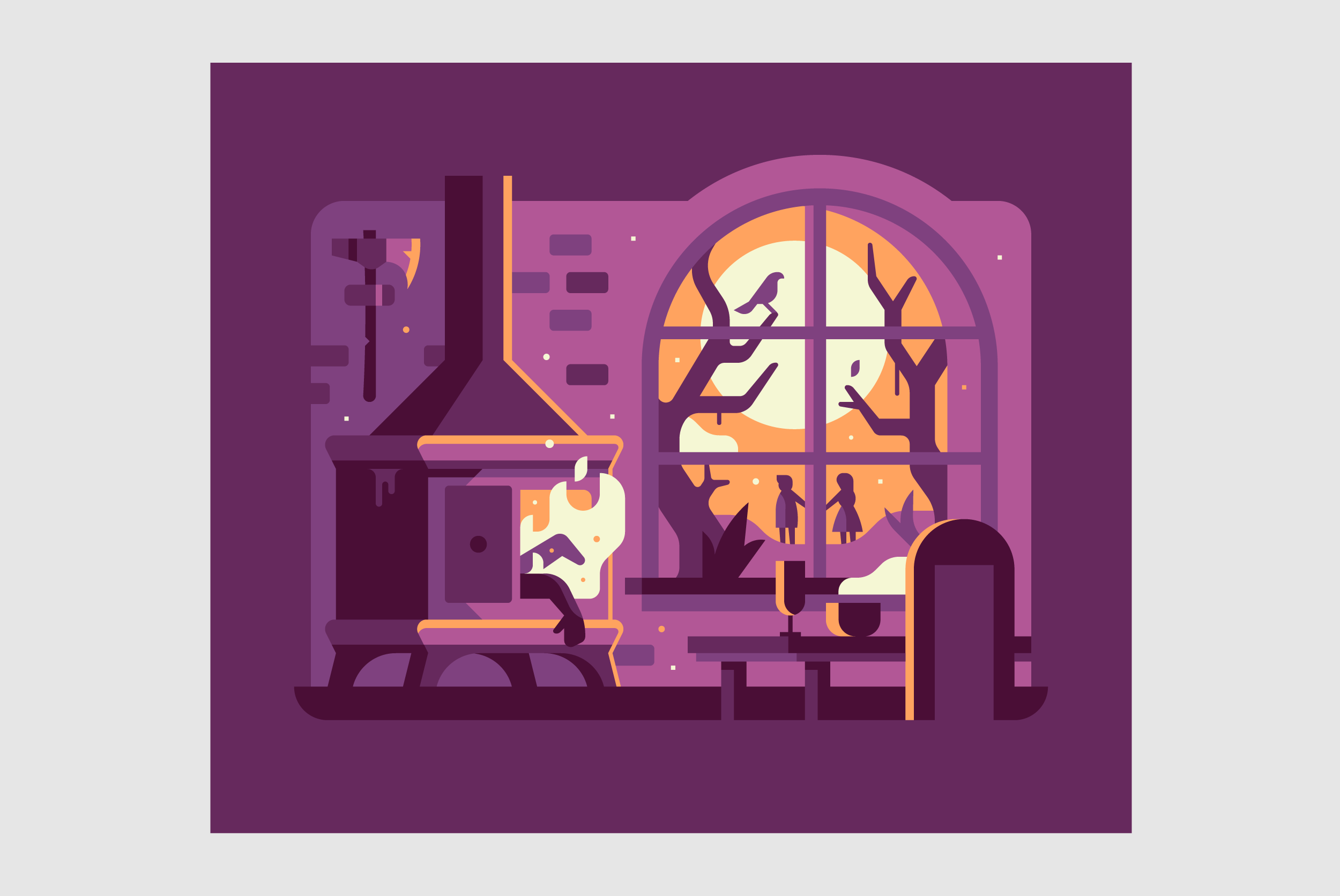 Fandom Dark Fairytales Hansel and Gretel illustration. Series by Matt Anderson and Canopy Design and Illustration.
