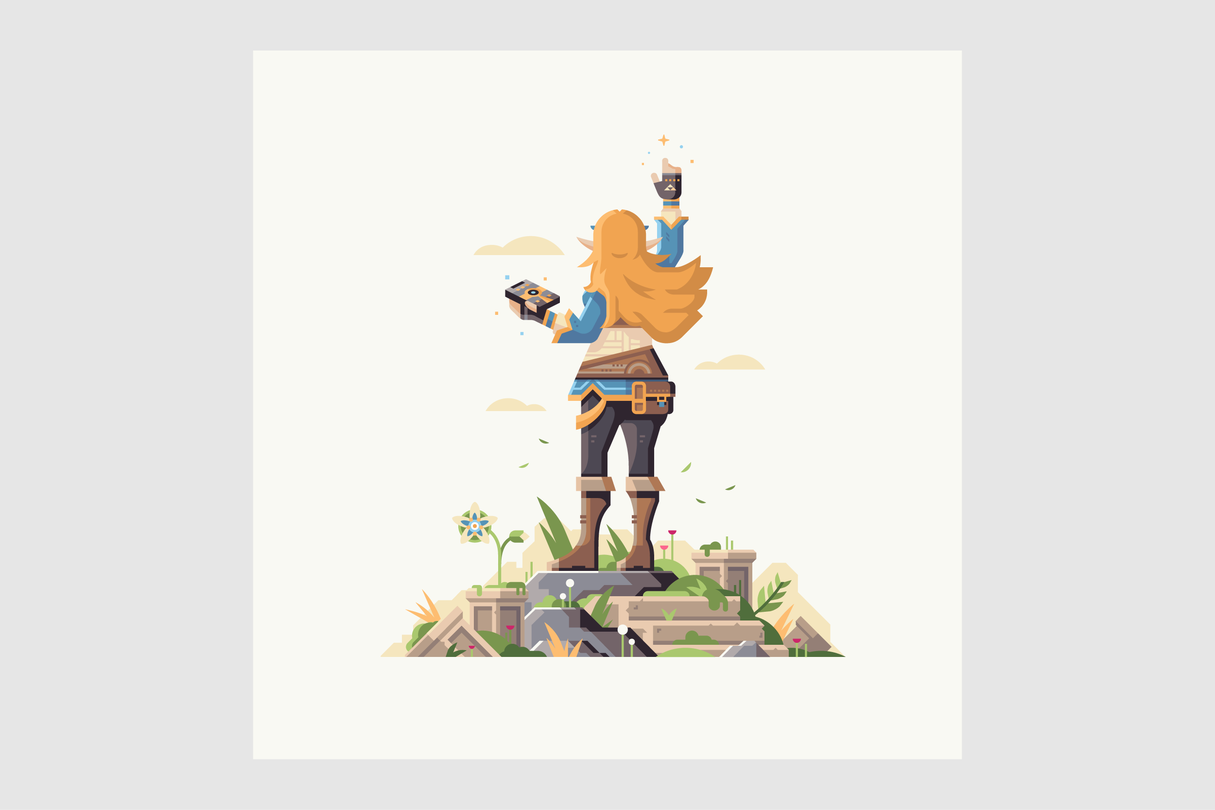 Wild series by Matt Anderson. Inspired by Zelda Breath of the Wild. Protector of the Wild (Princess Zelda).
