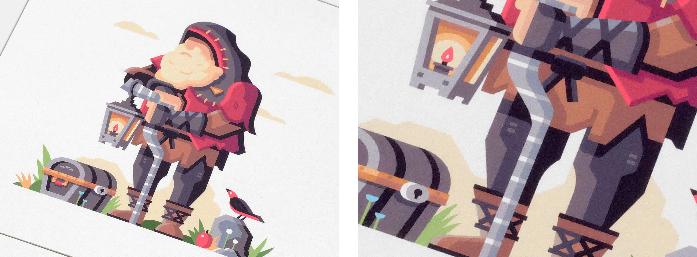 Wild series by Matt Anderson. Inspired by Zelda Breath of the Wild. Detail photo of Old Man (King of Hyrule).