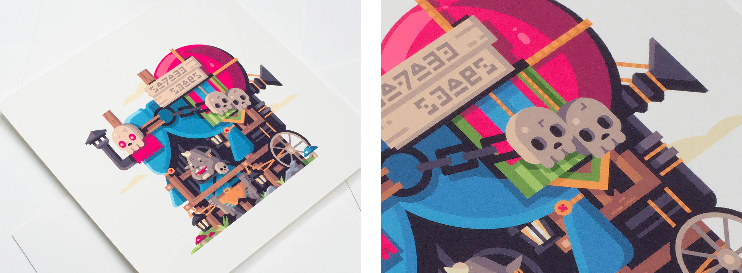 Wild series by Matt Anderson. Inspired by Zelda Breath of the Wild. Detail photo of Ghastly Salesman (Kilton).