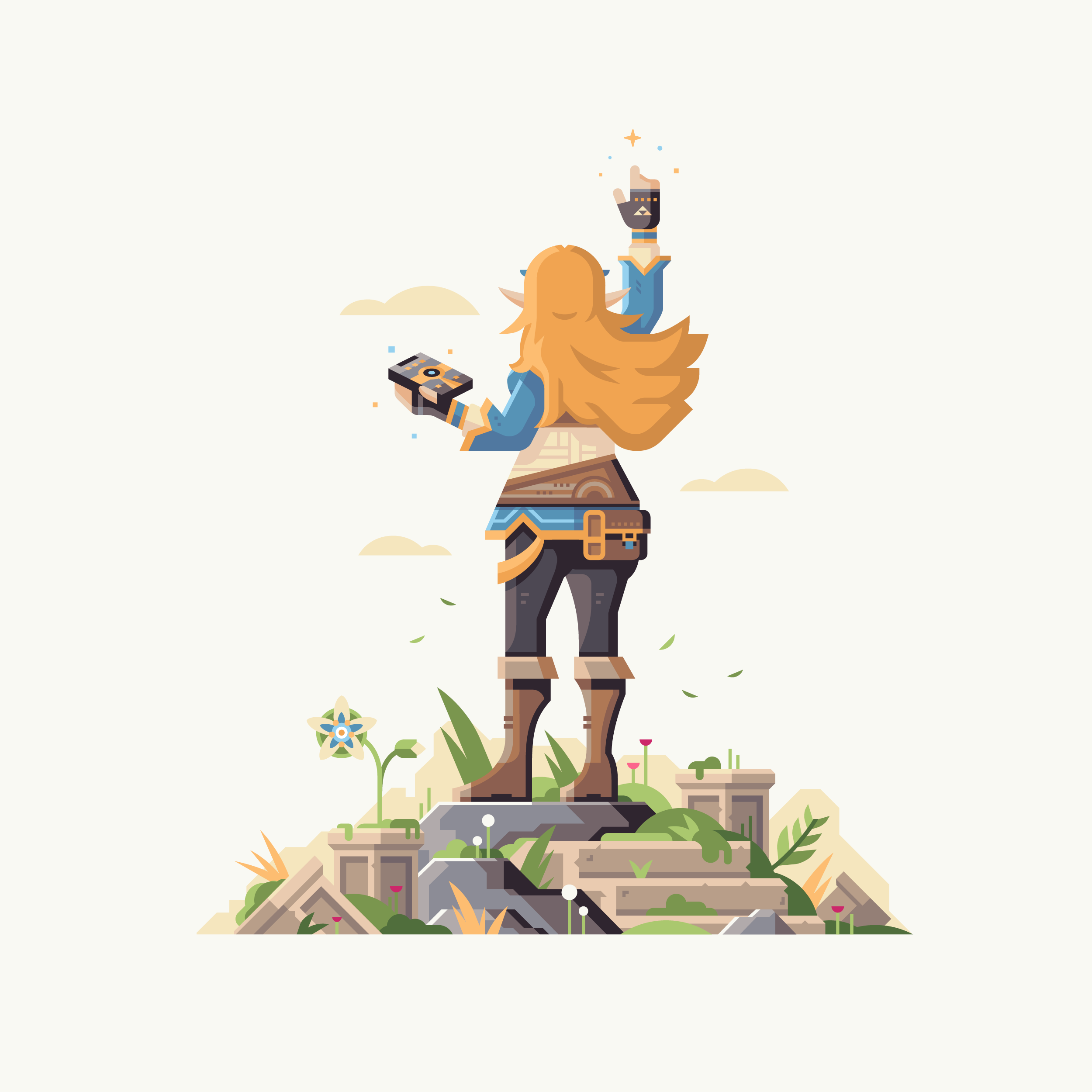 Wild series by Matt Anderson. Inspired by Zelda Breath of the Wild. Protector of the Wild (Princess Zelda).