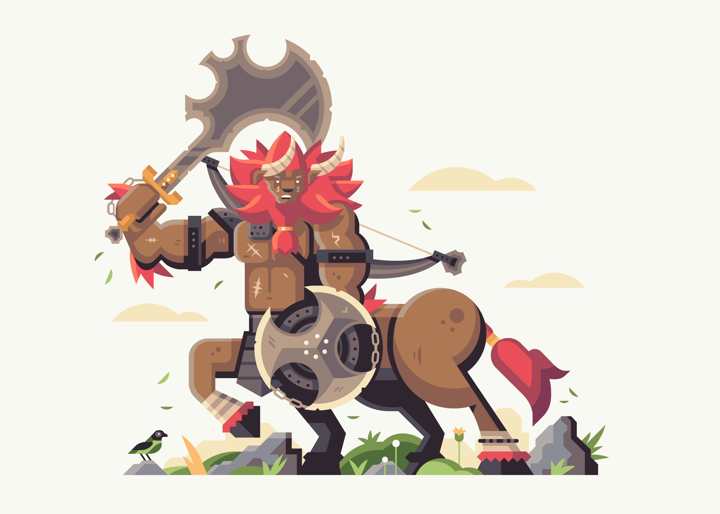 Wild series by Matt Anderson. Inspired by Zelda Breath of the Wild. Savage Beast (Lynel).