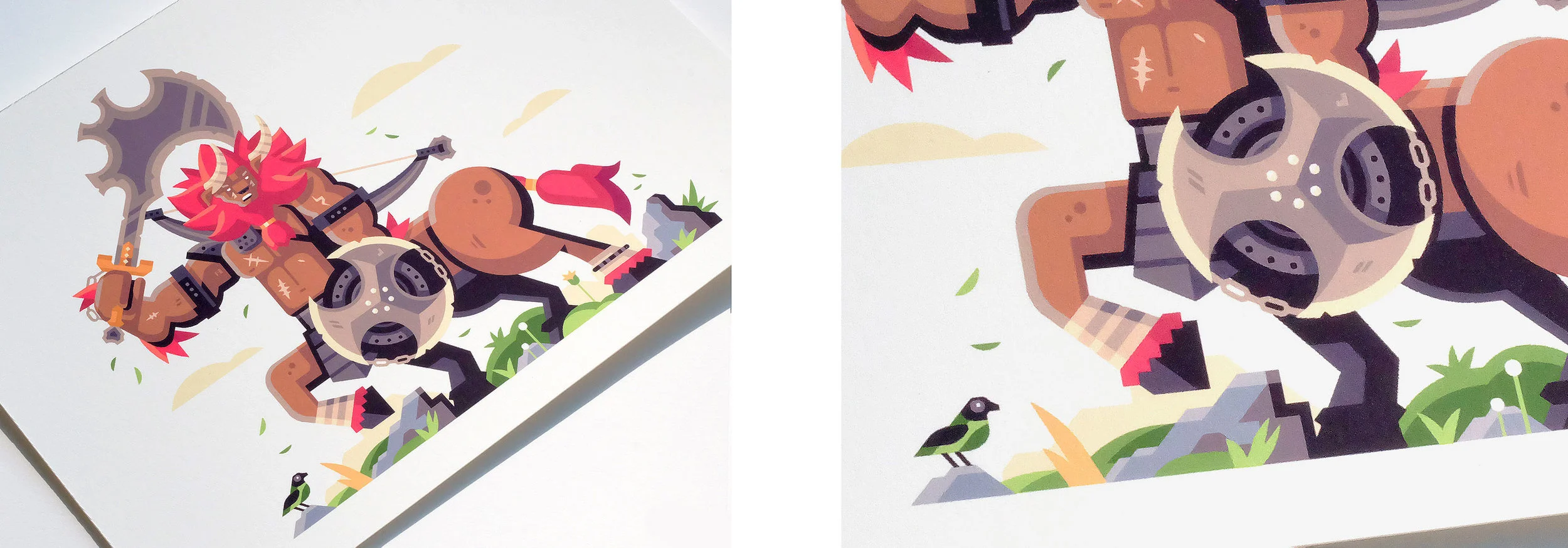 Wild series by Matt Anderson. Inspired by Zelda Breath of the Wild. Detail photo of Savage Beast (Lynel).
