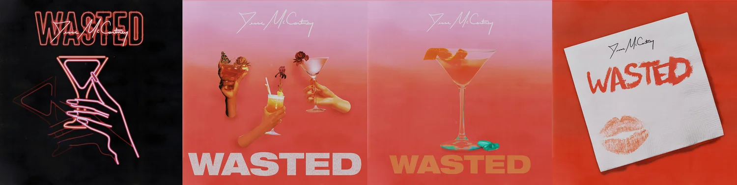 Jesse McCartney Wasted artwork mockup