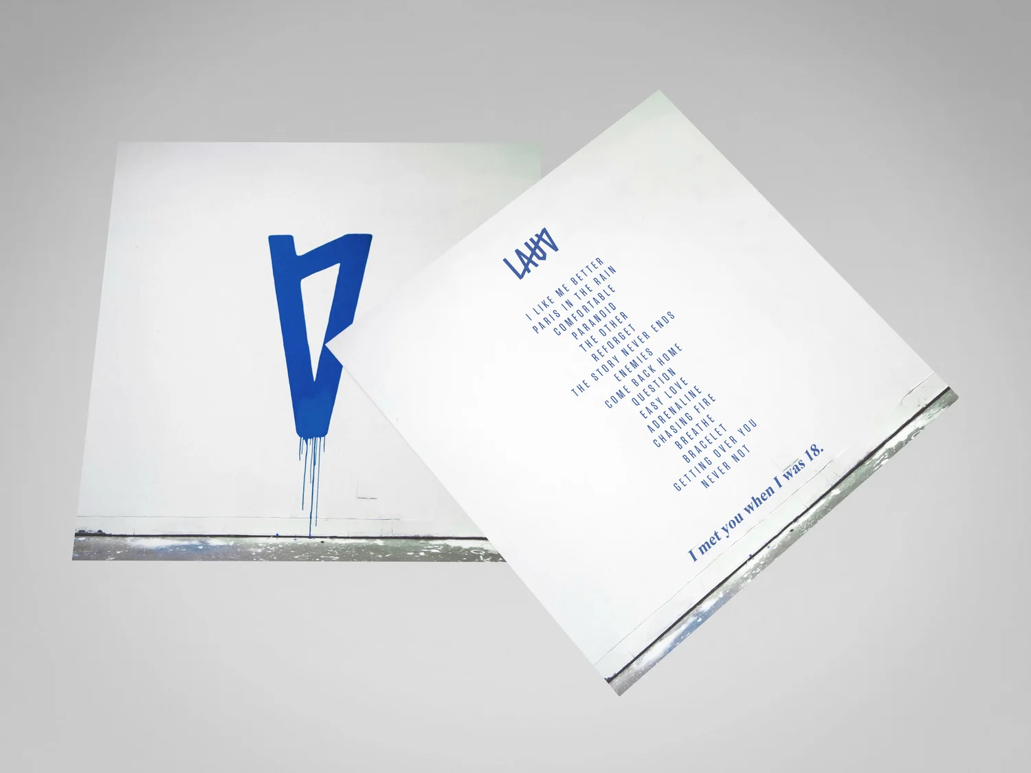Lauv EP back cover layout
