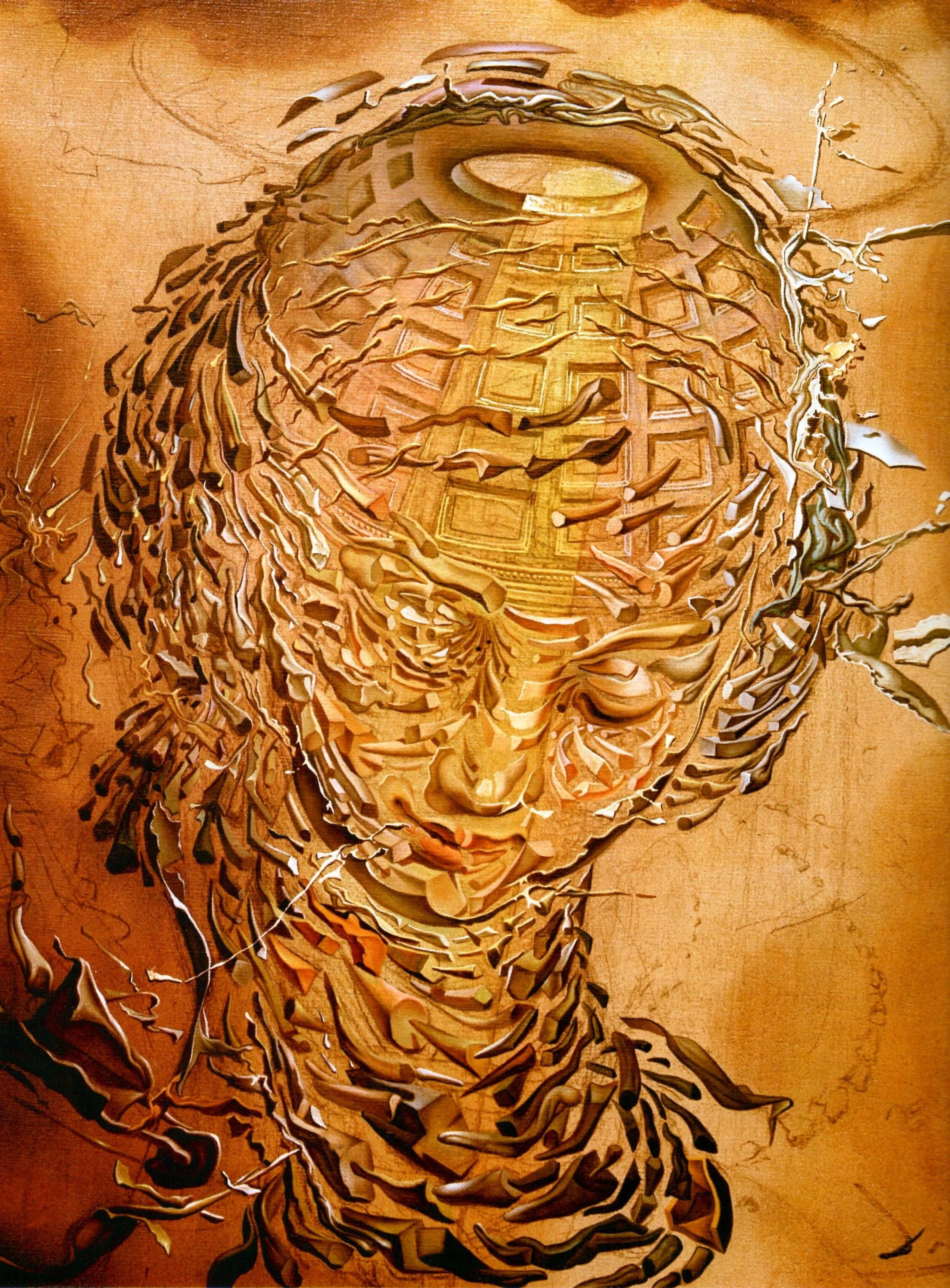 Raphaelesque Head Exploding, 1951 by Salvador Dali