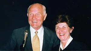 Dr. Vernikos with Senator John Glenn, the first American in space Photo: Geoffrey C. Hazzan