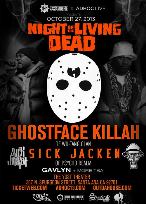Ghostface Killah October 2010 LE Gig Poster 