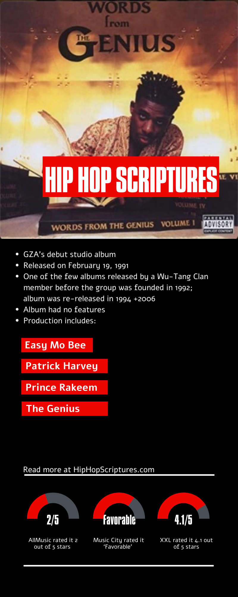 GZA's Words From The Genius Album Anniversary