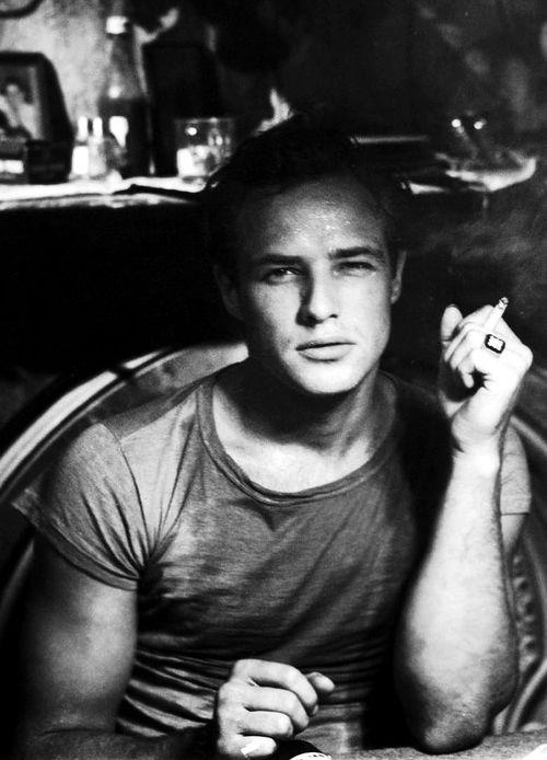 A sweaty, disgusting tee shirt was never more attractive than on Brando.