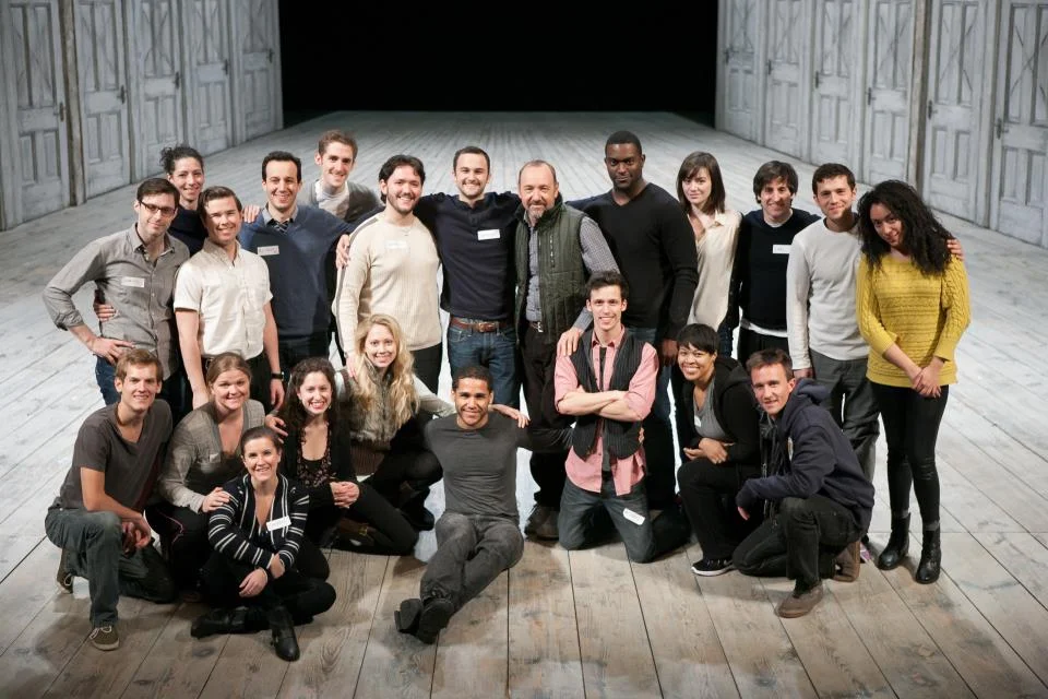 The 2012 "Richard's Rampage" participants onstage with Kevin Spacey. 