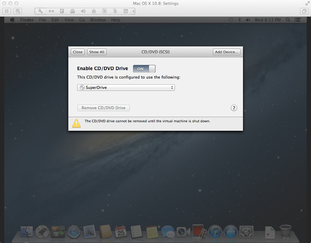 Mac OS X 10.8 VM Configuration in VMware Fusion 4.x and 5.x Mac OS X 10.8 VM Configuration in VMware Fusion 4.x and 5.x