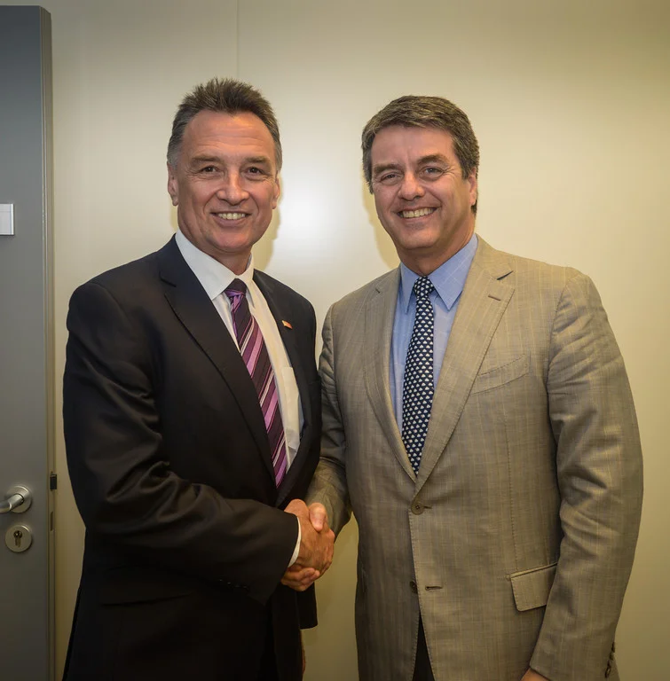 With WTO Director-General Roberto Azevedo