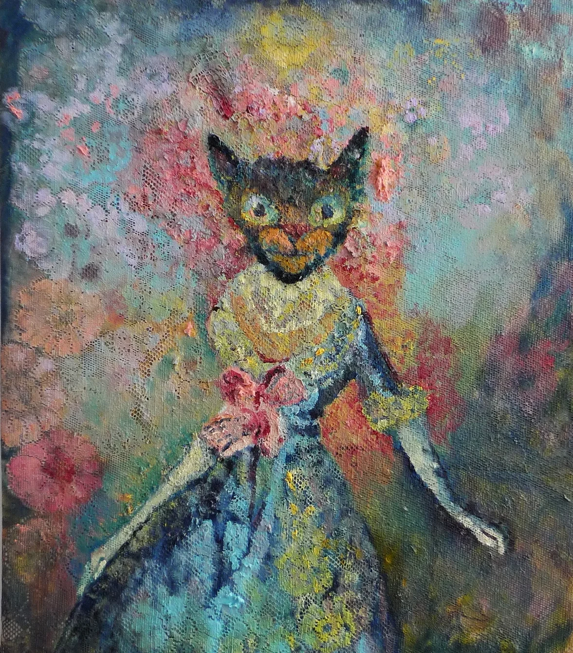 Luna 2017 mixed media 26" x 22"
