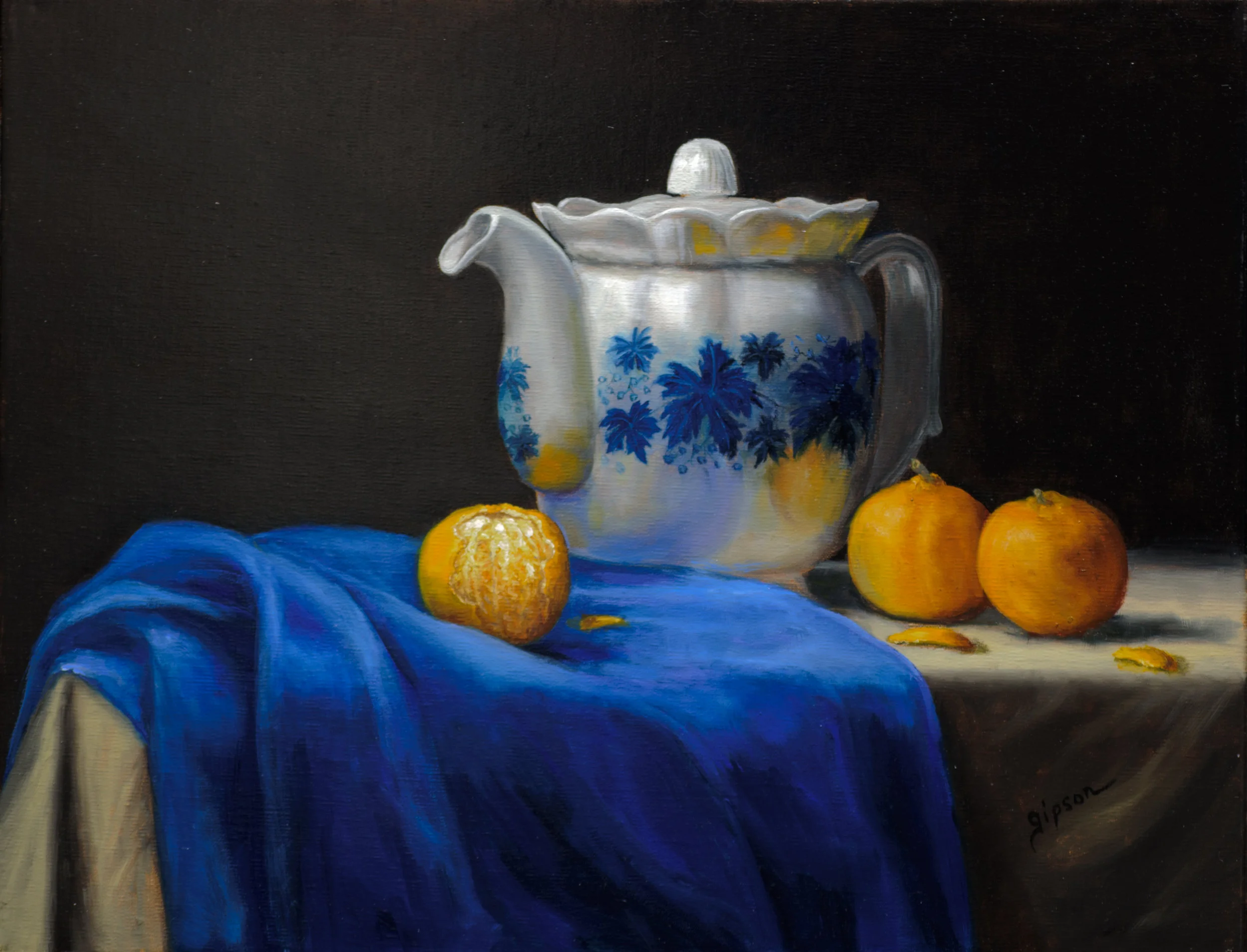 Blue Silk & Mandarins