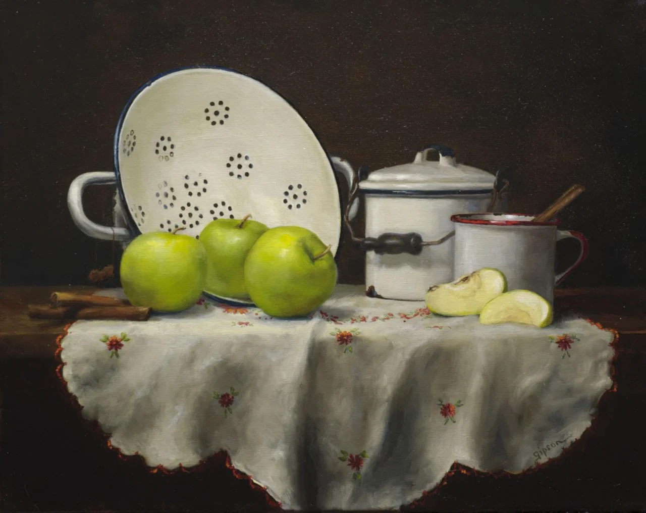 Green Apples and Cinnamon Sticks