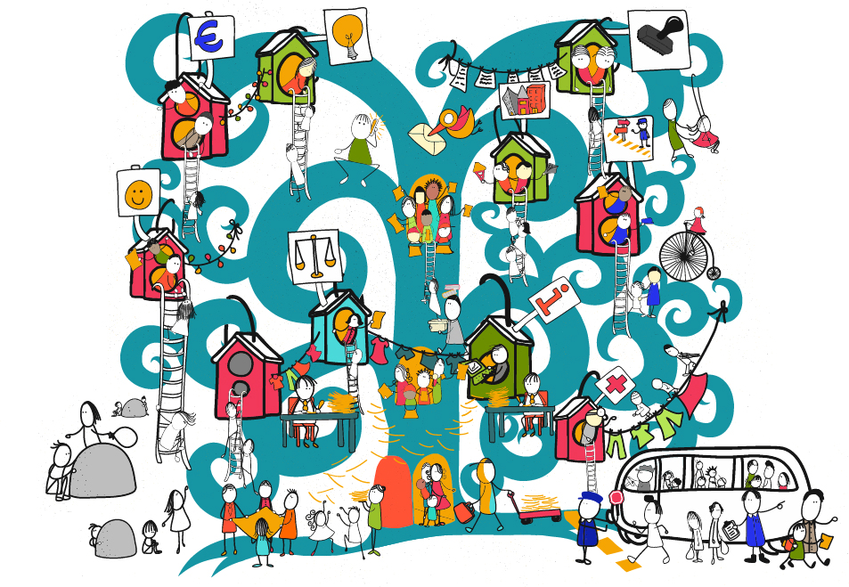 CBSS Publication, Child Trafficking, Illustration