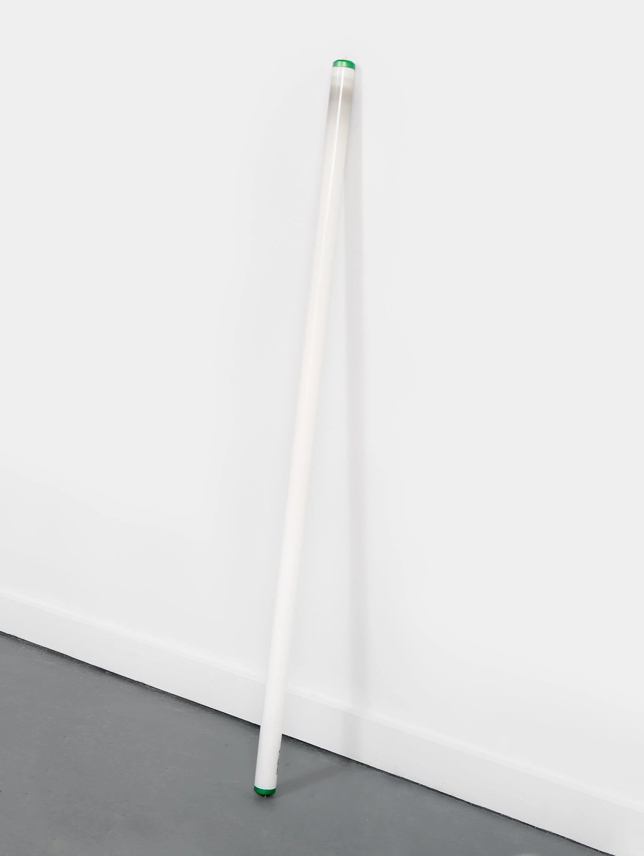    Figure Study, 2026 Borosilicate glass, bronze, acrylic paint, enamel,  49 1⁄2 x 1 1⁄2 x 8 in    