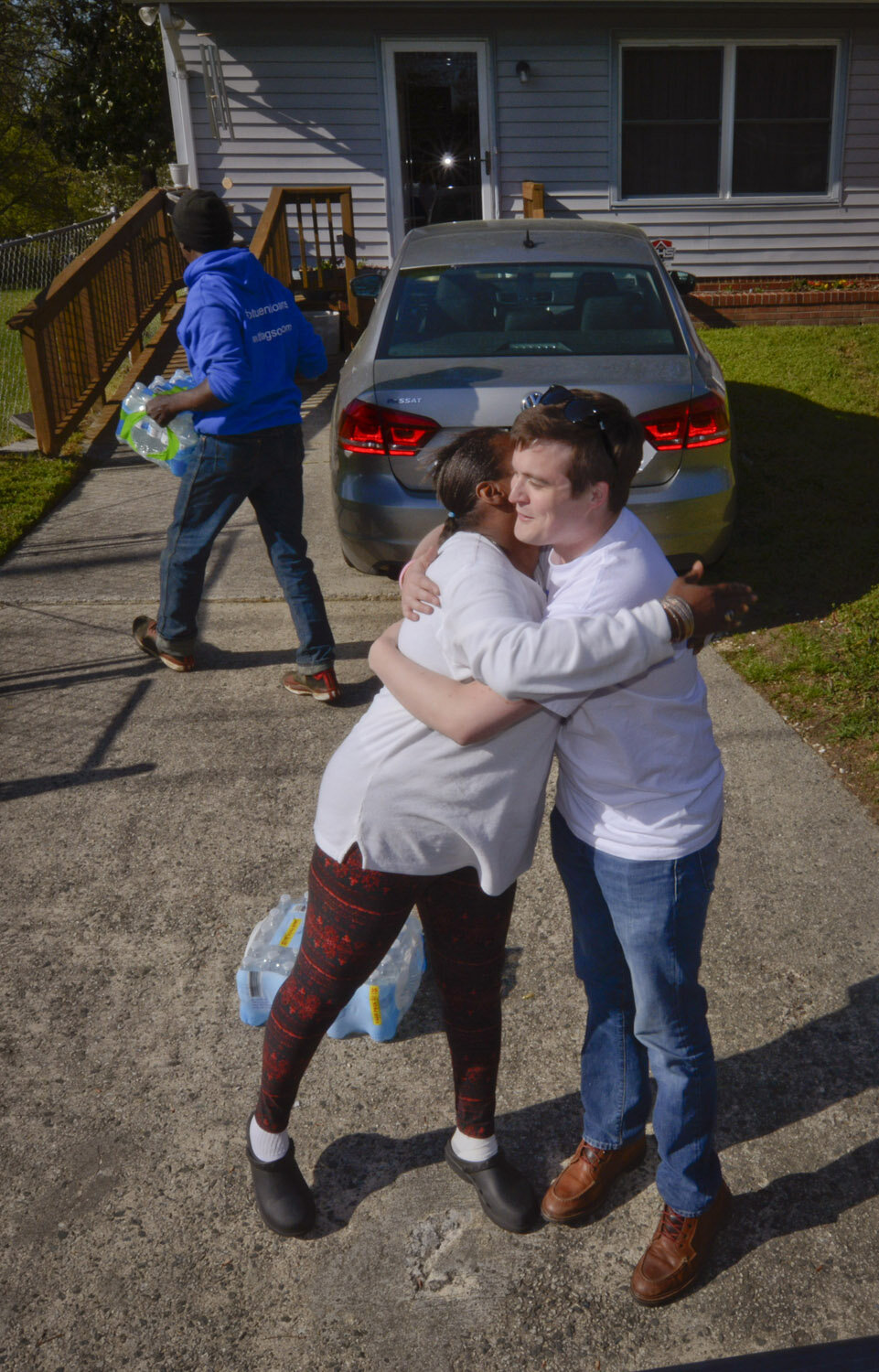  April 17, 2018 Volunteering to deliver water to tornado ravaged residents Greensboro, NC 