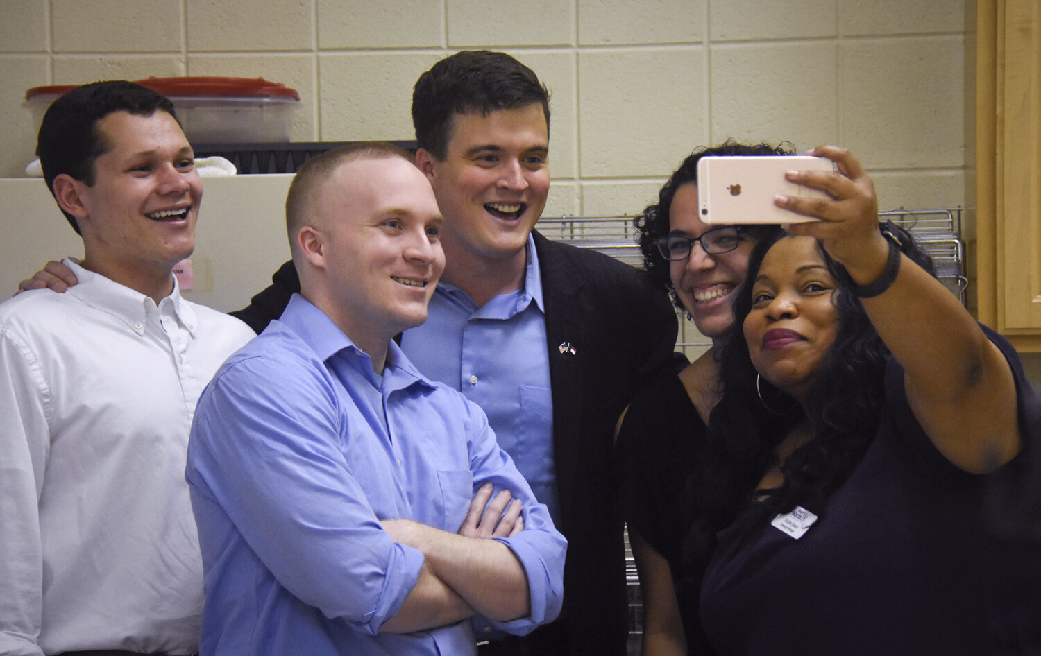  August 15, 2018 A quick selfie with campaign staffers before a town hall event Yanceyville, NC  