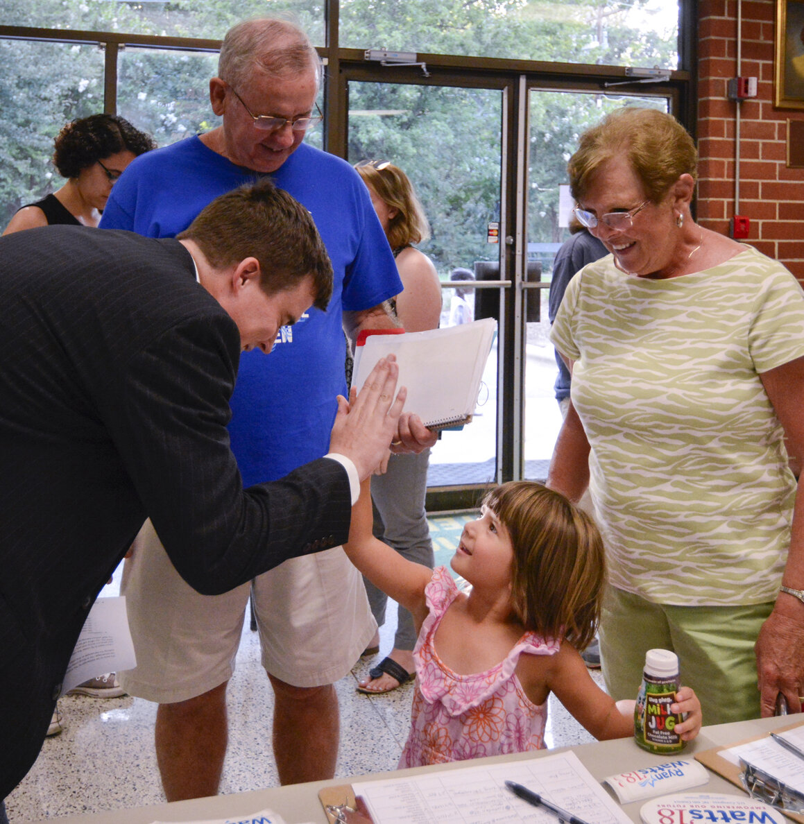  August 16, 2018 Ryan speaks individually with attendees at a town hall event Greensboro, NC 