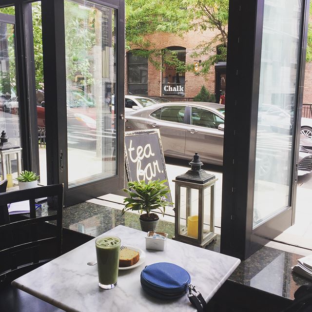 Big day for 2Yoke in Brooklyn: tea latte morning @teabar &gt; yoga for lunch @lucentyoga &gt; designer crush afternoon @ado &gt; sunset walk @dominopark &gt; evening show @nationalsawdust .
.
.
.
#2yokedesign #newyorkdesign #mobileoffice #virtualoffi