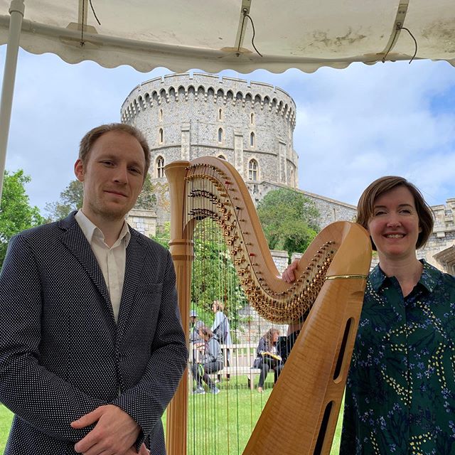 A perfect day for @bachtobaby at Windsor Castle in partnership with @royalcollectiontrust and a treat to sing with @jeankellyharp