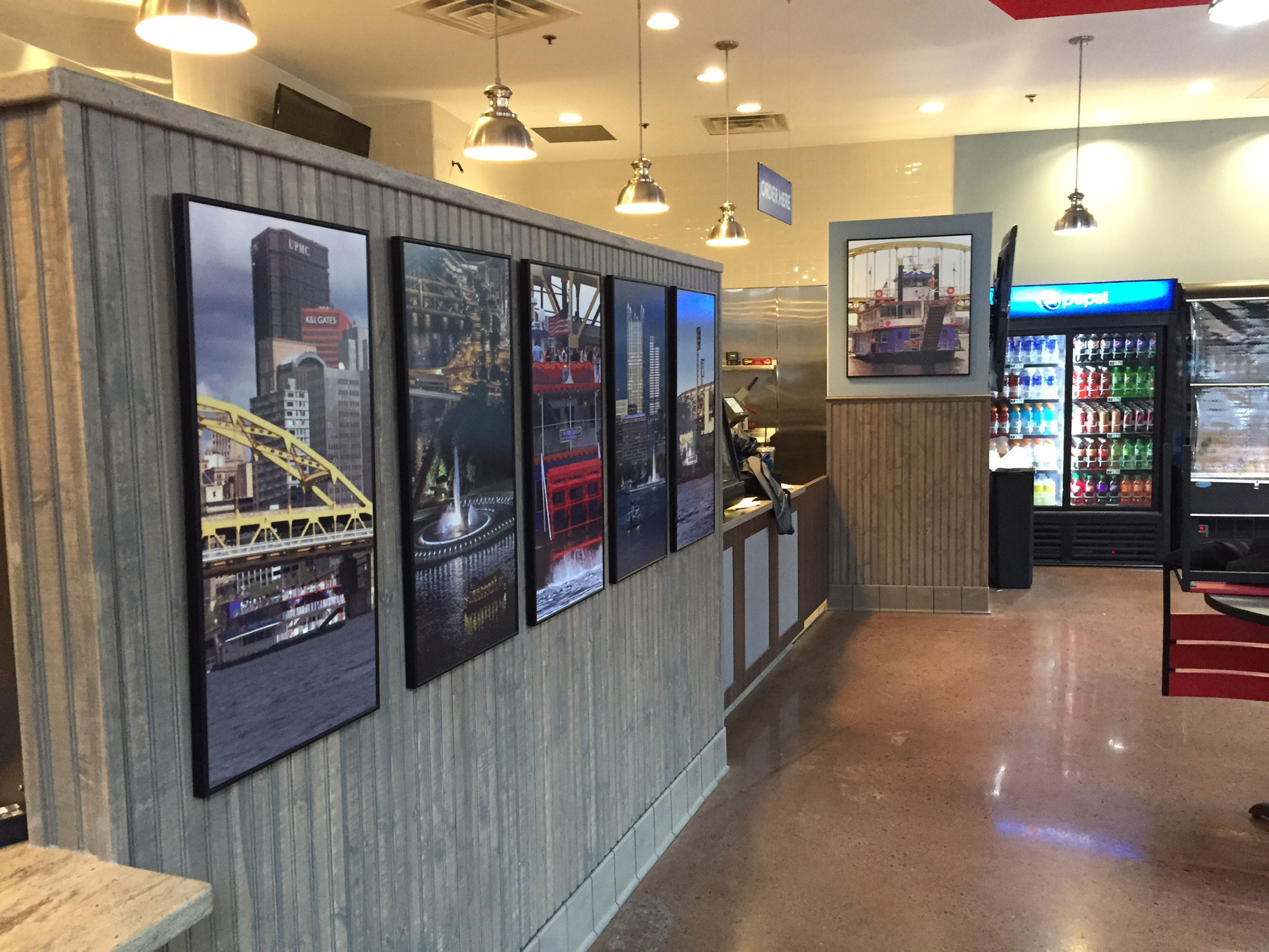Gateway Clipper Cafe - interior signage concept, design and execution