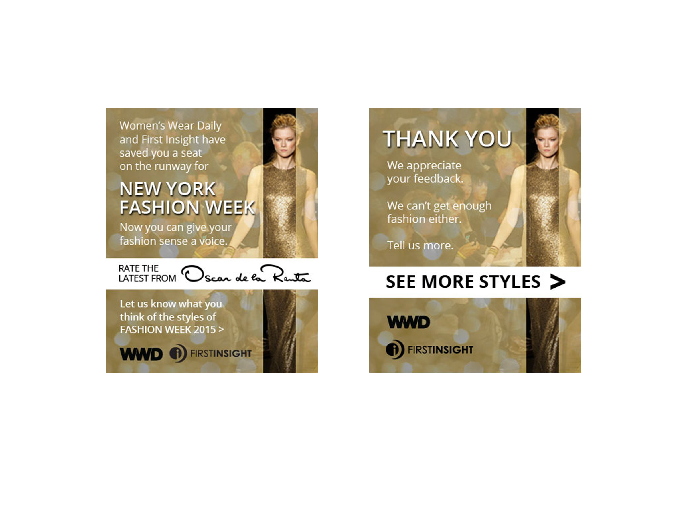 New York Fashion week mobile ad