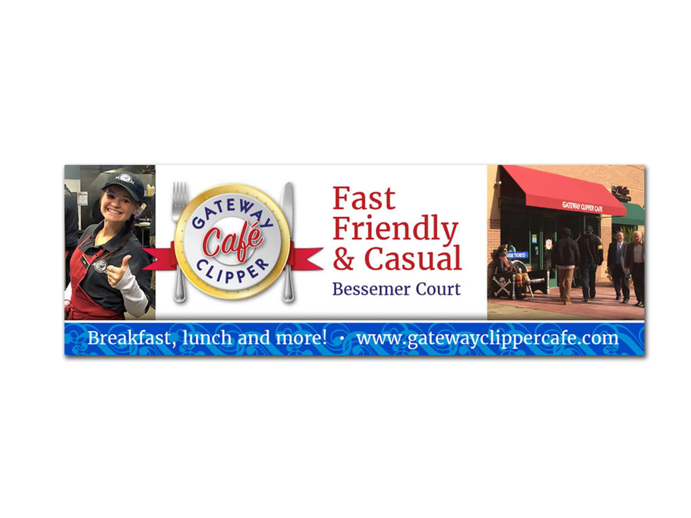 Gateway Clipper Café rotator ad