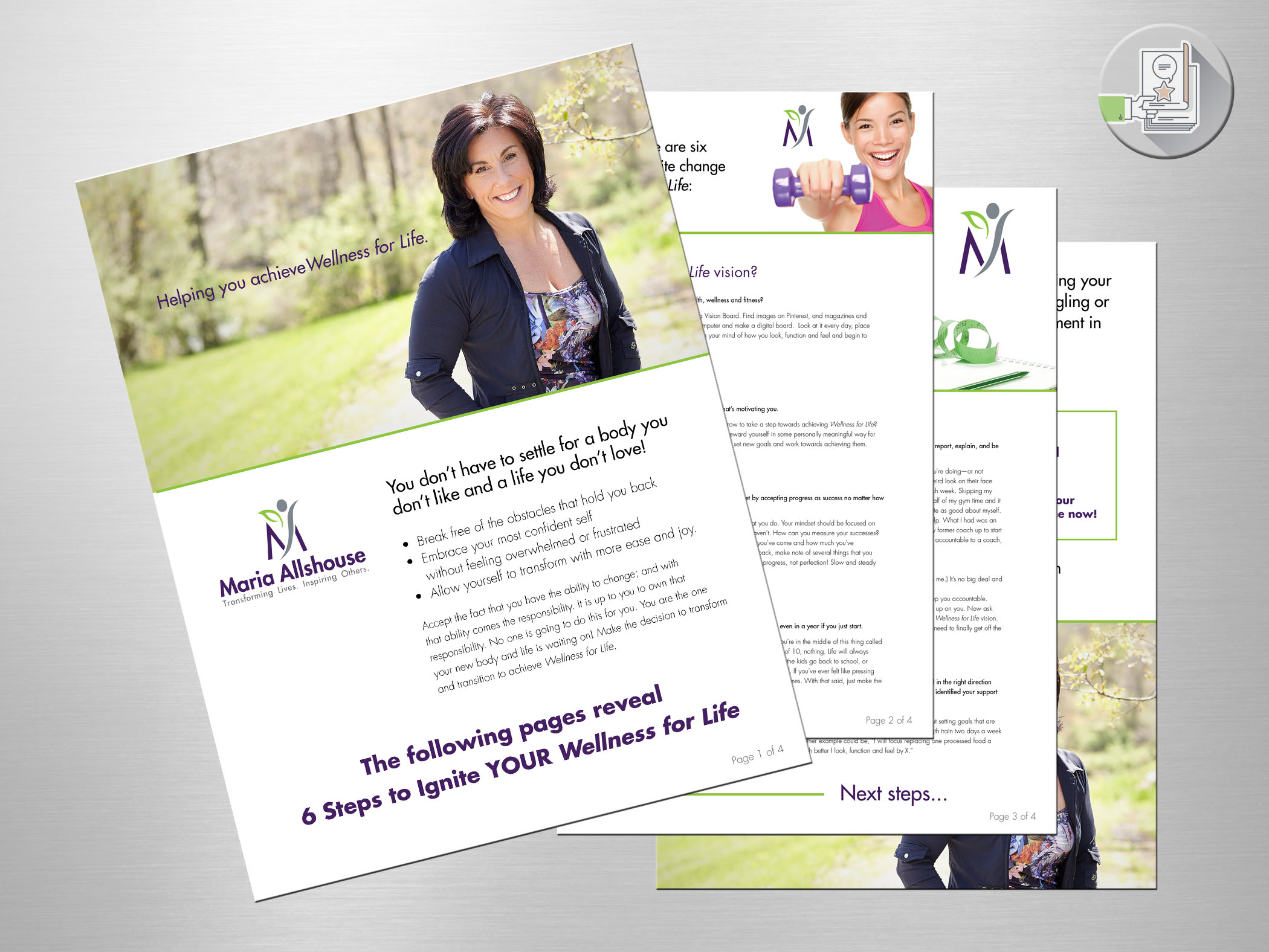 Wellness for Life - Maria Allshouse. Marketing PDF