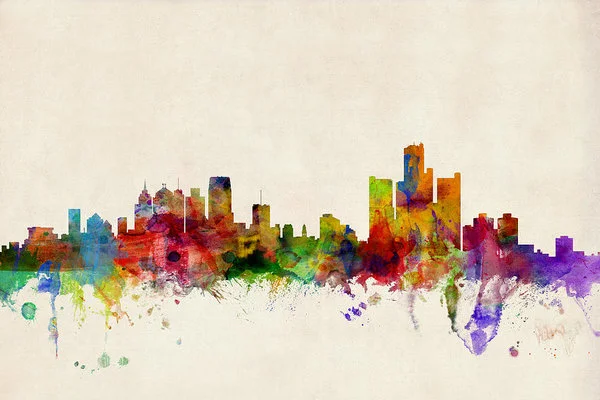detroit-michigan-skyline- Michael Tompsett