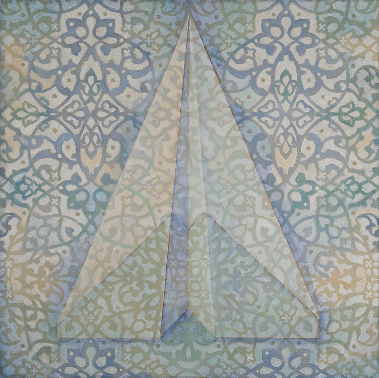 Cryptic Message, oil on canvas, 36 x 36"