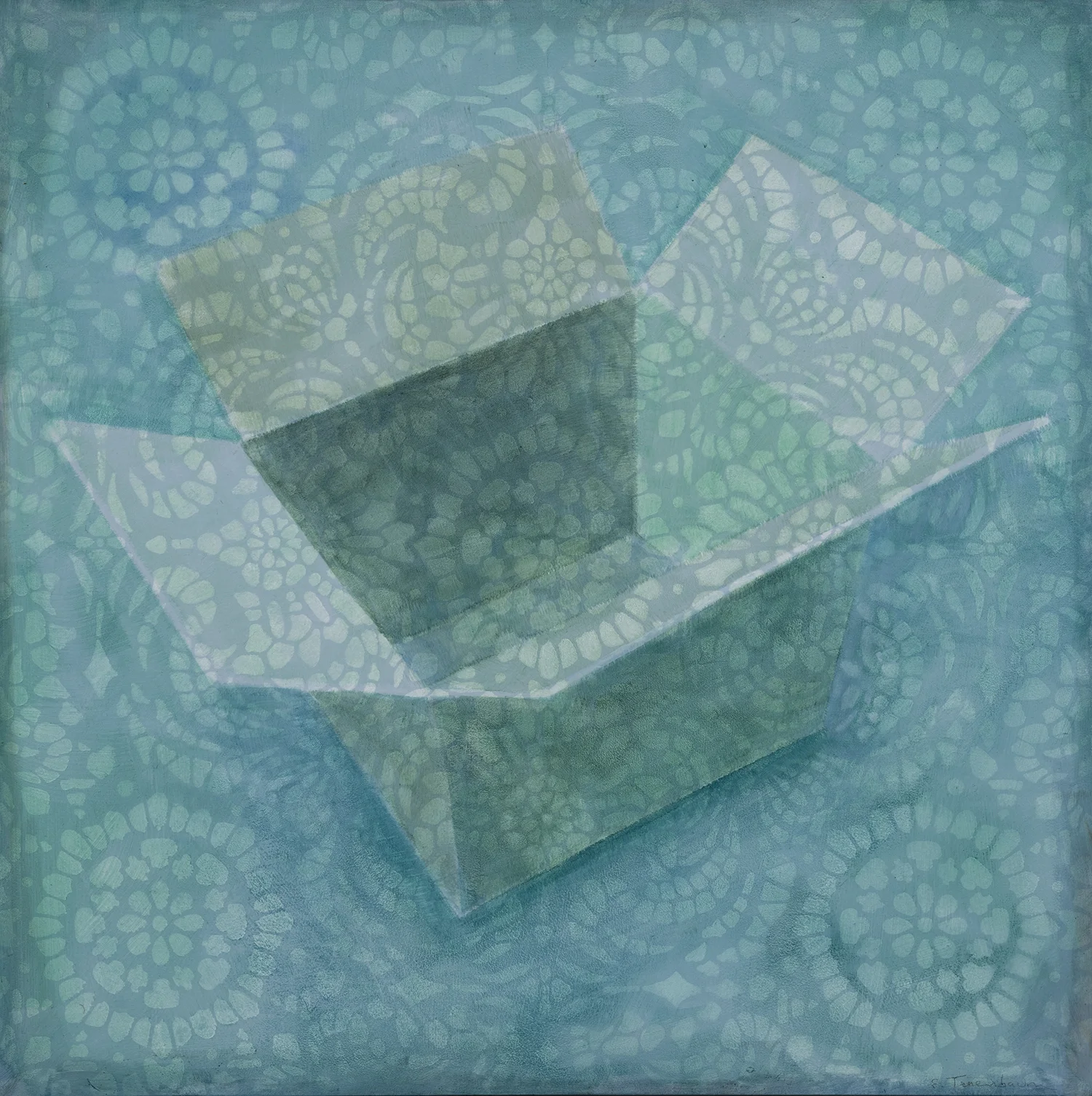 Empty Box, oil on panel, 24 x 24"