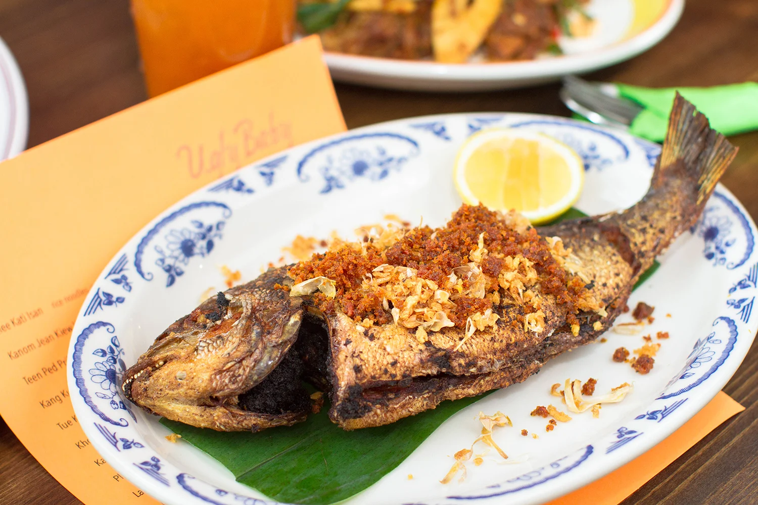 Pla Tod Kamin (yellow sea bream)