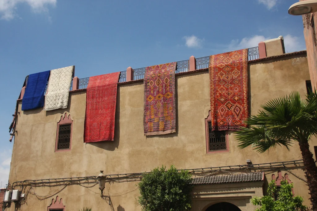 Carpets airing, Marrakesh