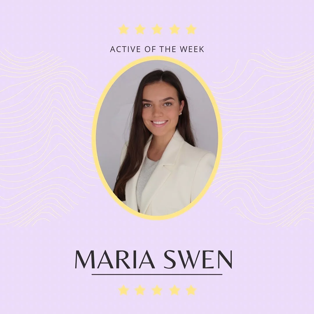 Last week out Active of the Week was @maria_swen!! Maria is our chapters secretary and works so hard to keep track of just about everything!! We appreciate all the hard work Maria puts in!!