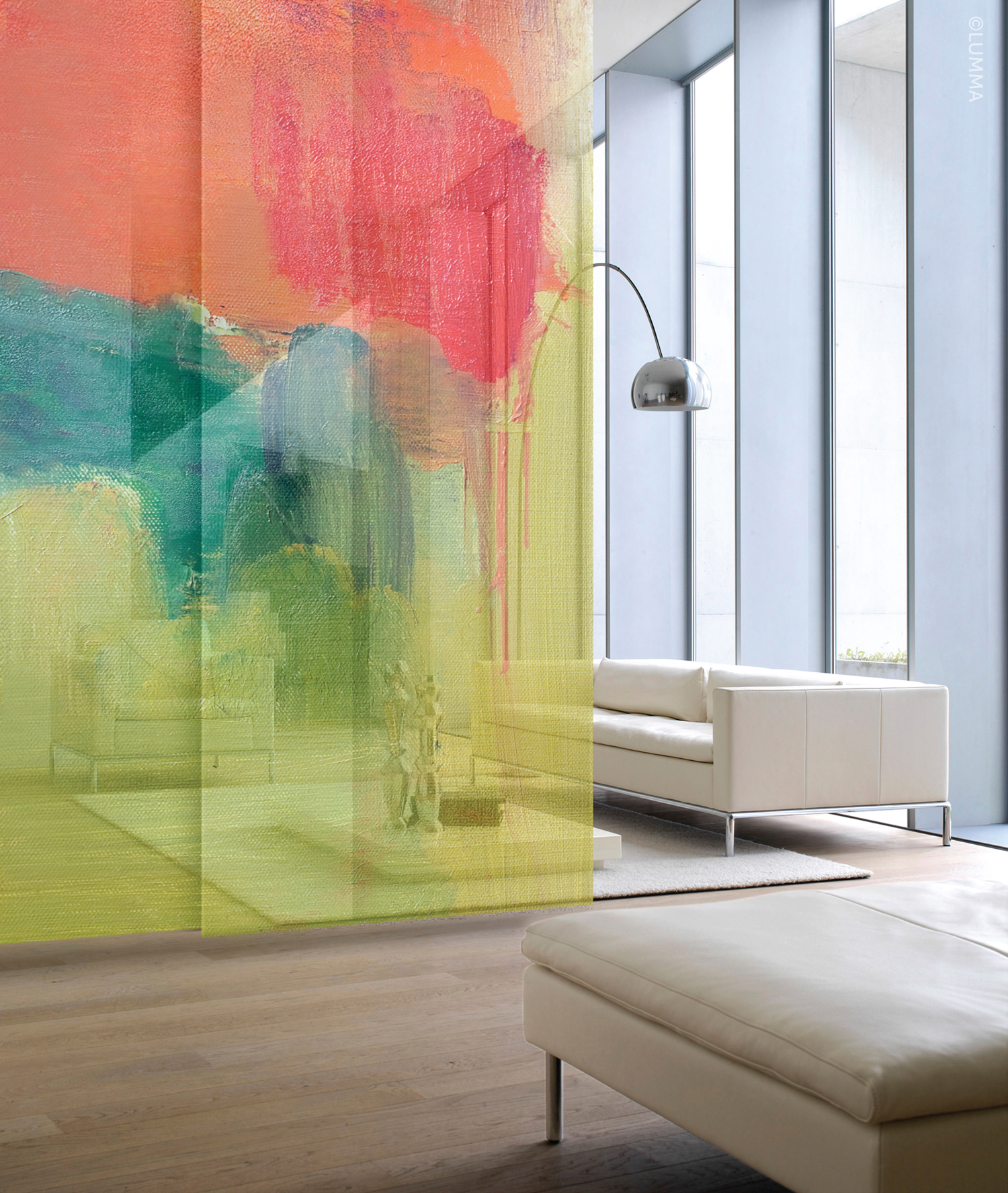 LUMMA floating murals with custom artwork. Featured image: Alf Ertsland