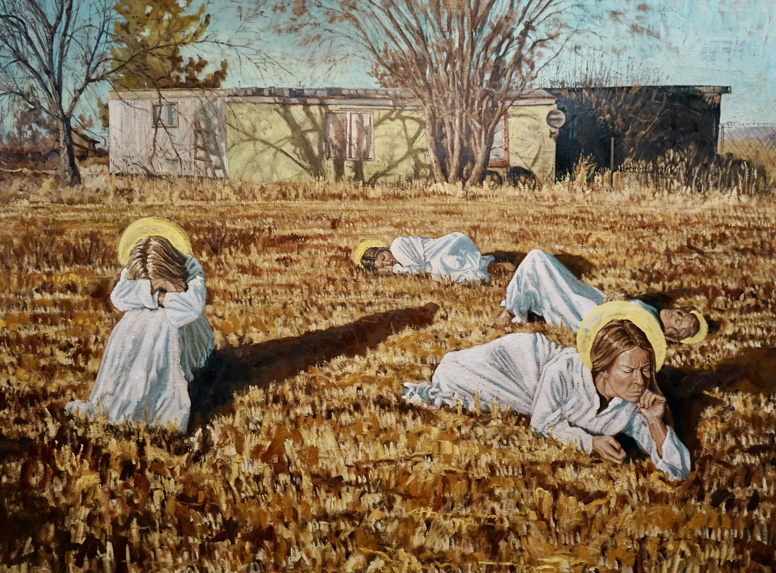 Sleepers, 48"x 62", Oil on Canvas, Private Collection 