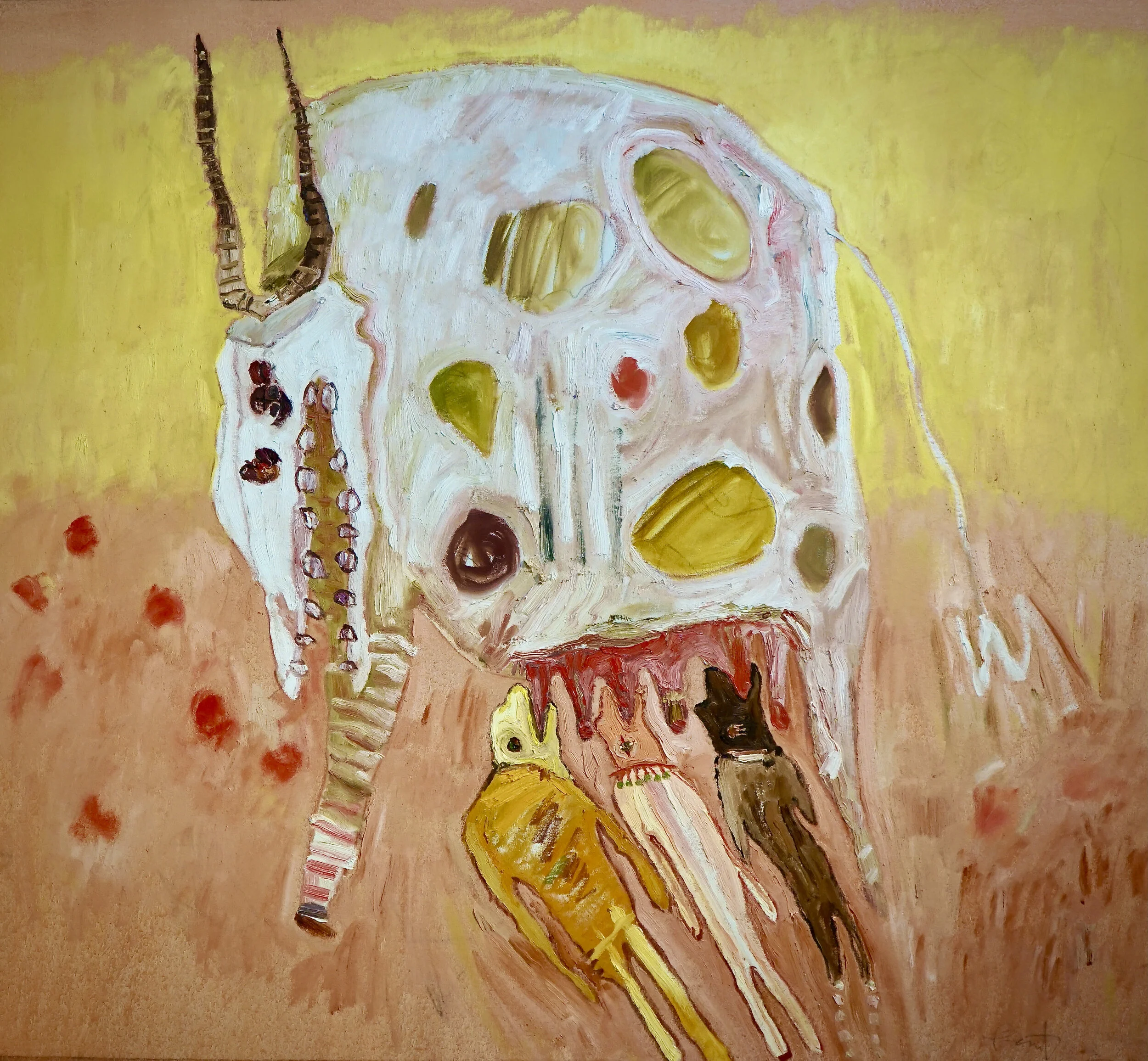 More Suckling Children, 48"x 56", Oil on Canvas, $7,000 