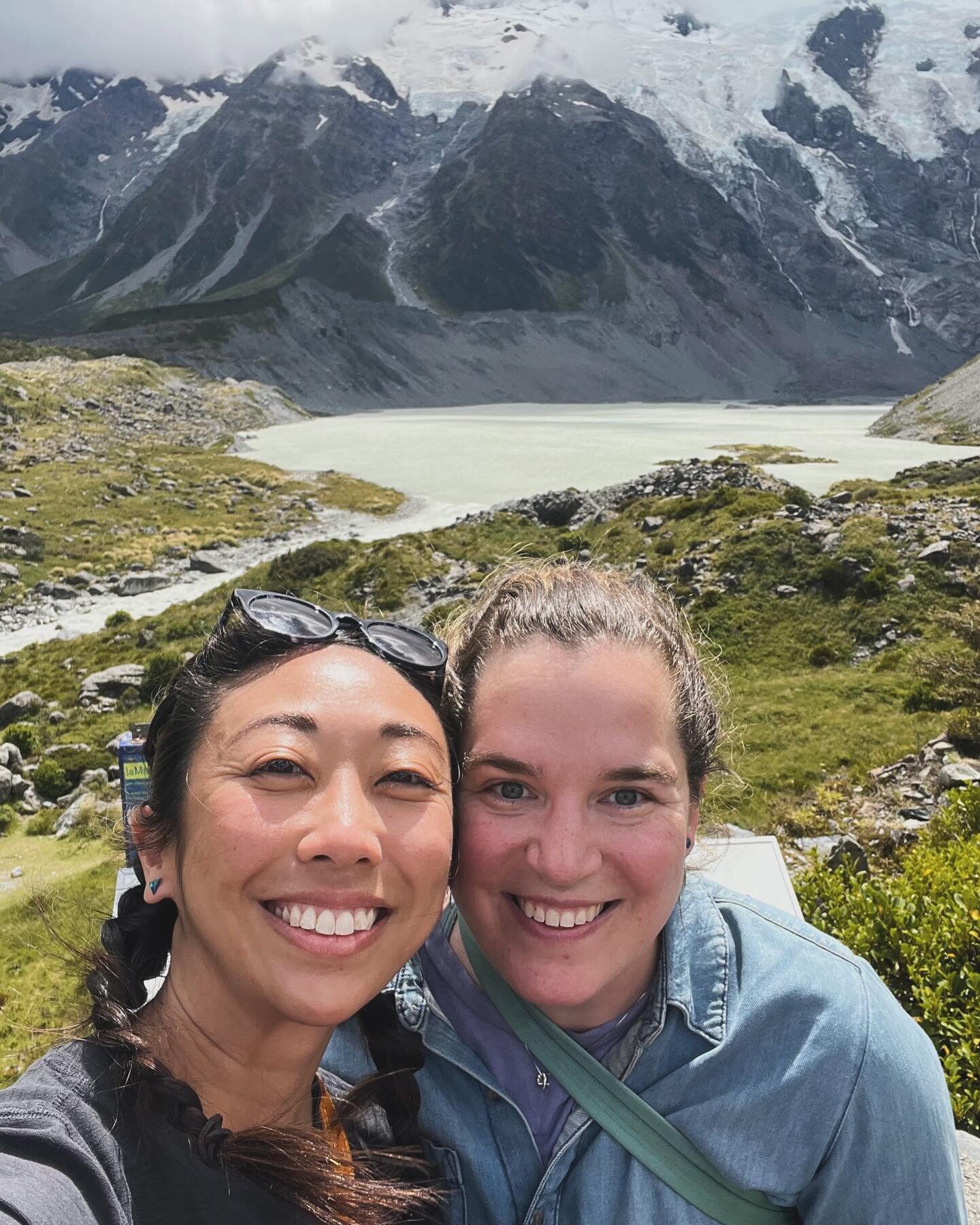 Closed out 2023 (personally a Very Hard Year) and enthusiastically, goofily pranced into 2024 with my soul sister @heatherventures &hellip;in New Zealand! Always a Yes Person, she flew around the world to meet me for a week of boppin&rsquo; around th