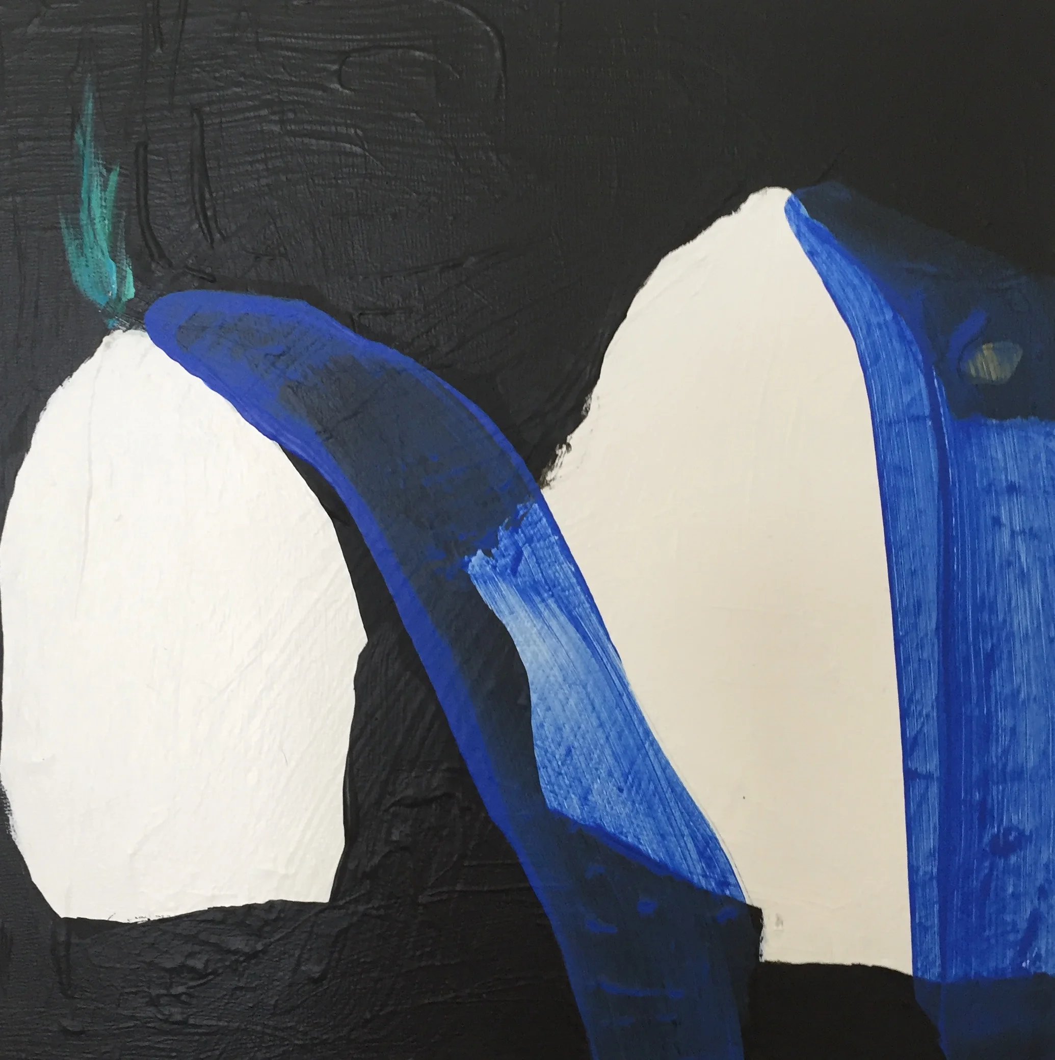  Inform brainchild  acyrlic on wood  12 x 12 inches 