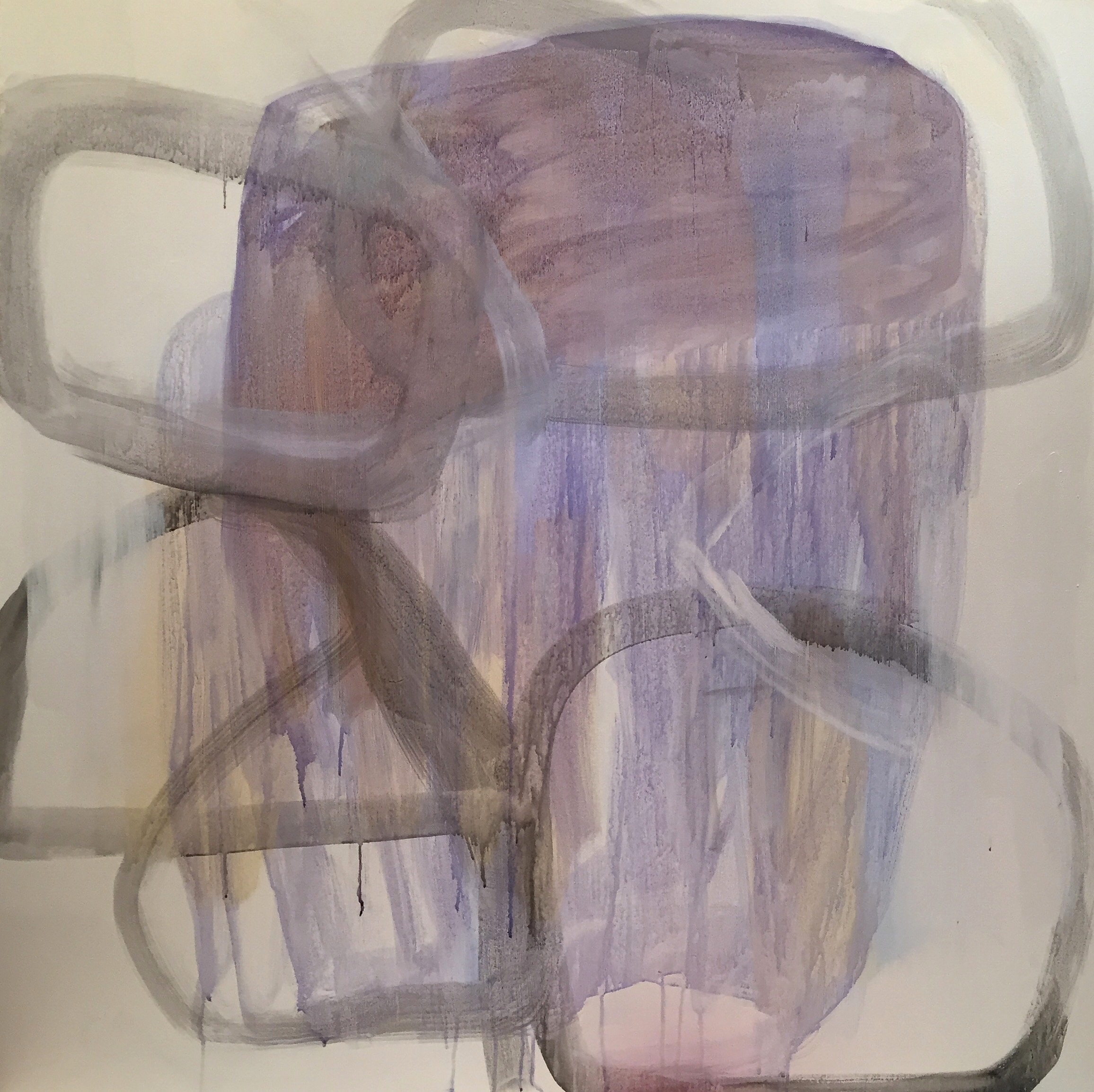 their stones acrylic on linen 48 x 48 inches