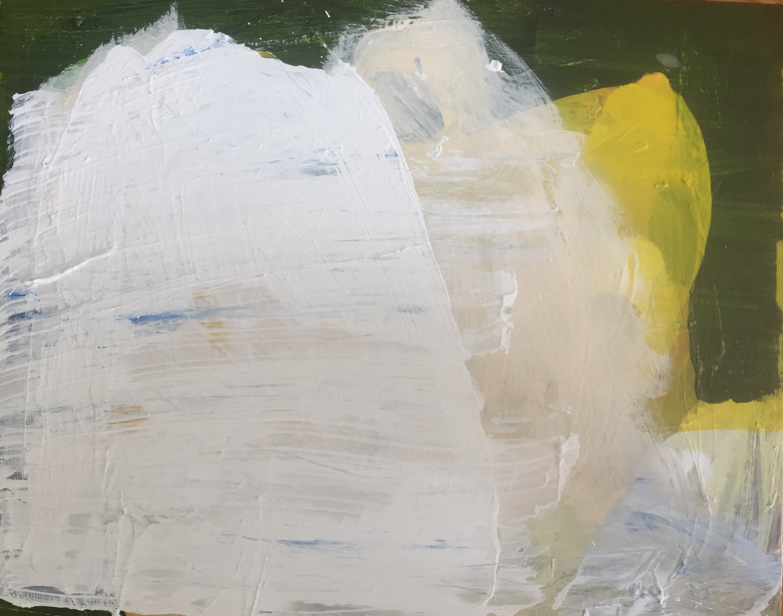 phases acrylic and aquarelle on wood panel 16 x 20 inches 2016