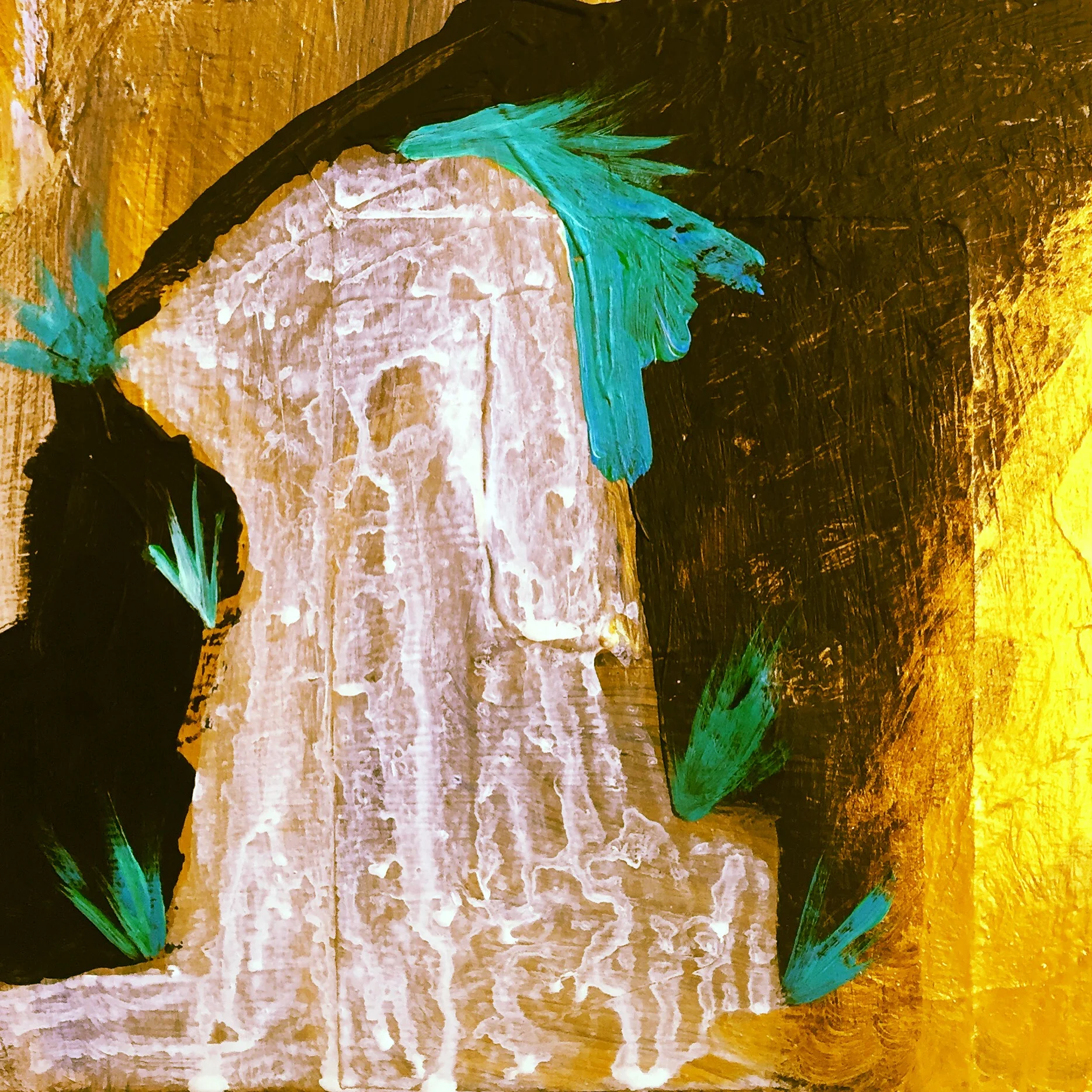  honest one no. 2  acrylic on wood panel  14 x 11 inch 