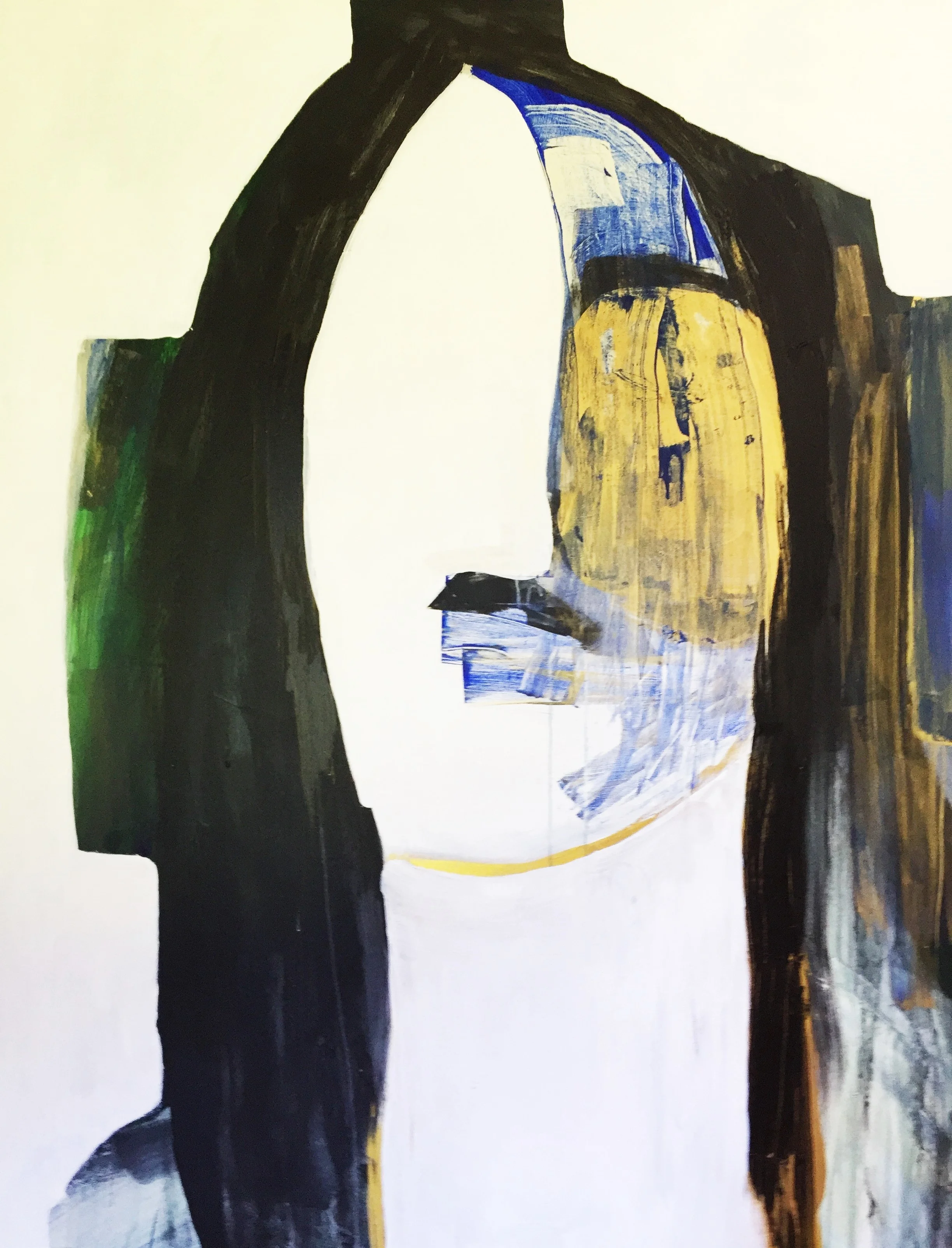  Her Roots  acrylic on canvas  72 x 48 inches  2015    