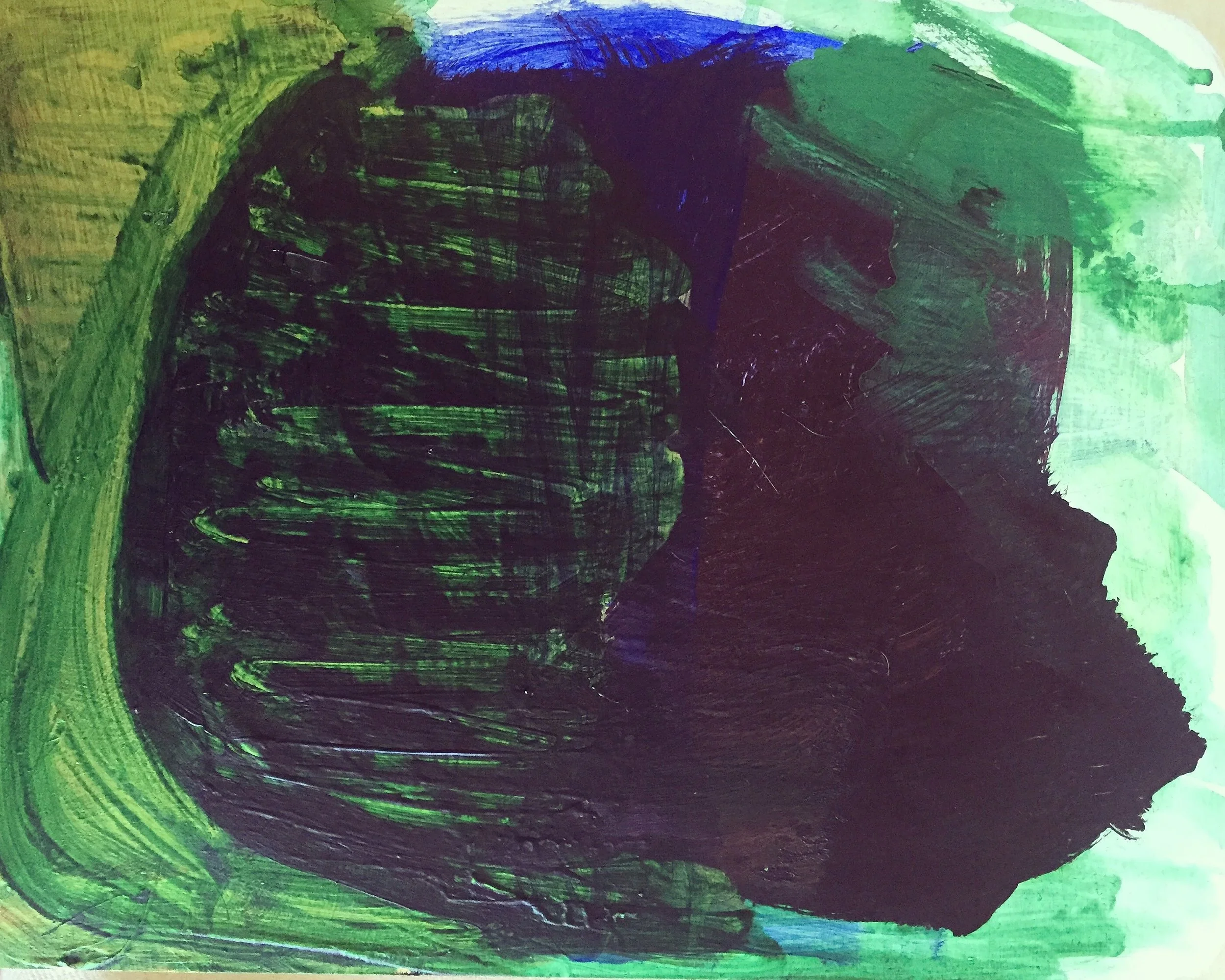  many is a word that only leaves you guessing  acrylic on wood panel  16 x 20 inches 