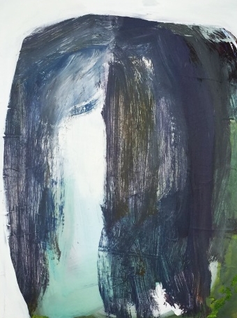 Still 1 acrylic and watercolor on wood panel 24 x 18 inch