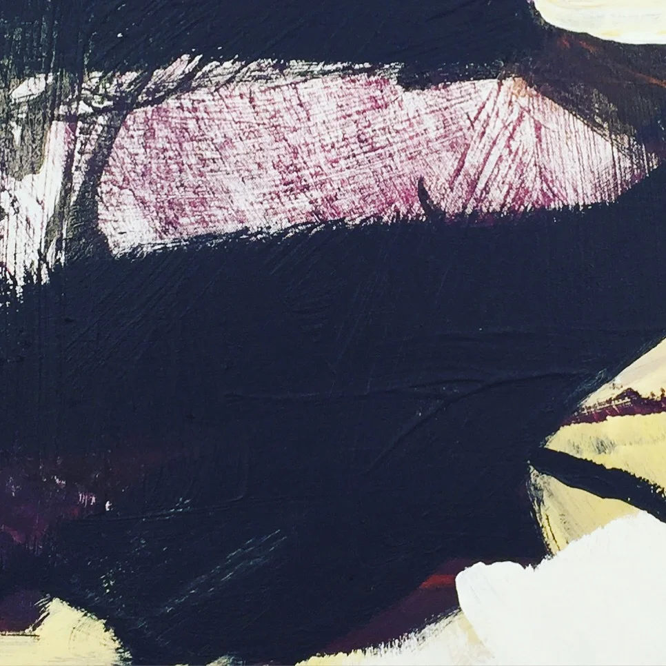  what you seek, is seeking you  acrylic &amp;pastel on canvas  20 x 20 inch 